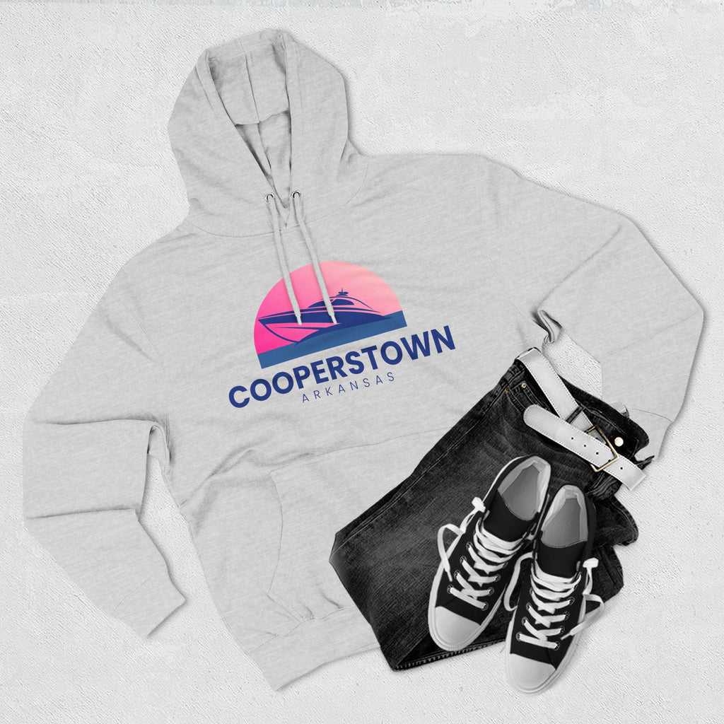 Cooperstown Vibes Hoodie with Design, Perfect for Autumn Lovers, Comfortable and Stylish, Great Gift for Vacations