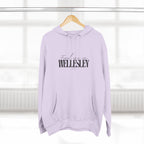 Wellesley Stylish Three-Panel Fleece Hoodie for Everyday Comfort, Personalized Gift, Casual Wear, Unisex Hoodie, Cozy Fashion
