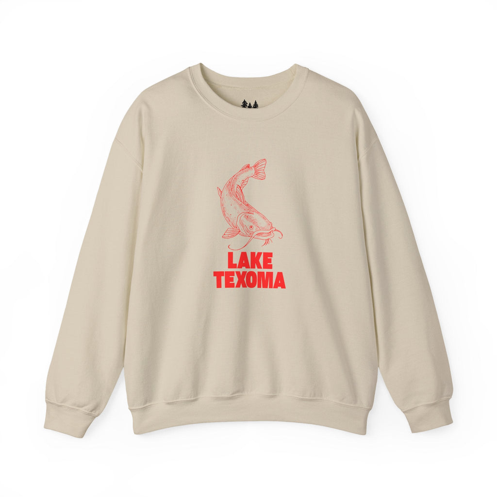 Lake Texoma Fishing Sweatshirt, Cozy Crewneck, Perfect for Outdoorsy Lovers, Casual Wear, Gift for Nature Enthusiasts, Lake Life Apparel