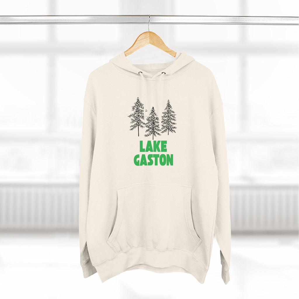Lake Gaston Fleece Hoodie, Cozy Sweatshirt, Outdoor Adventure Wear, Unique Gift for Lake Lovers, Perfect for Fall and Winter