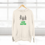 Lake Gaston Fleece Hoodie, Cozy Sweatshirt, Outdoor Adventure Wear, Unique Gift for Lake Lovers, Perfect for Fall and Winter