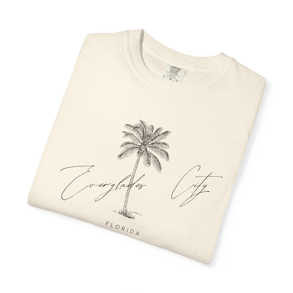 Everglades City Chill Vibes Tee - Unisex Garment-Dyed T-shirt for Autumn Lovers, Casual Wear, Gifts for Him/Her