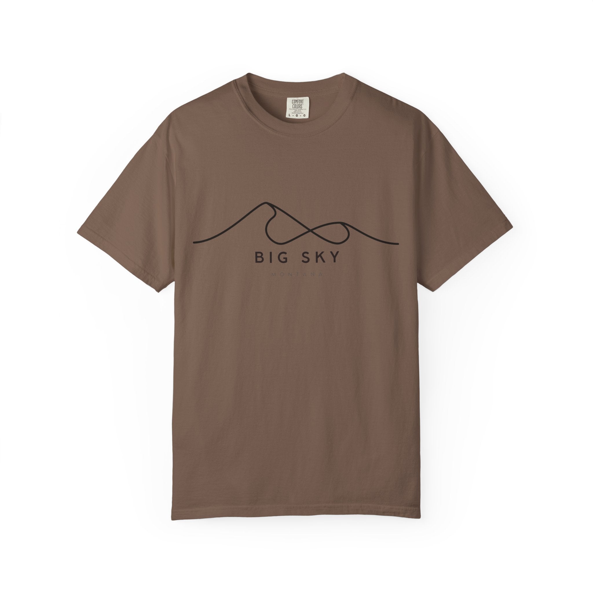 Big Sky Chill Vibes Tee - Unisex Garment-Dyed T-shirt for Autumn Lovers, Casual Wear, Gifts for Him/Her