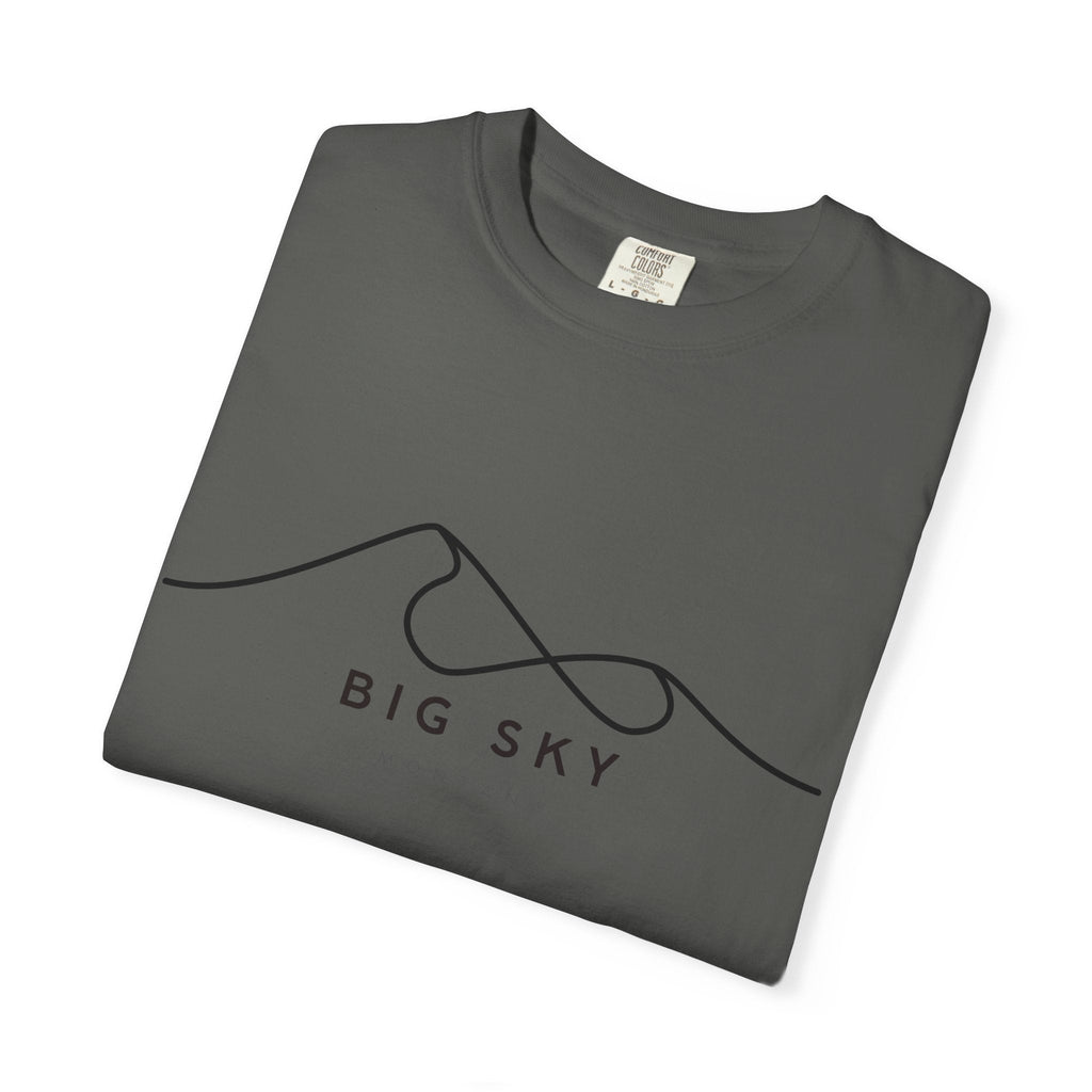 Big Sky Chill Vibes Tee - Unisex Garment-Dyed T-shirt for Autumn Lovers, Casual Wear, Gifts for Him/Her
