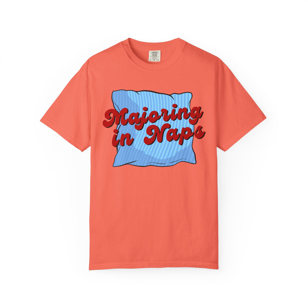 Majoring In Naps T-Shirt, Fun Sleep Shirt, Gift for Nap Lovers, Relaxation Tee, Casual Lounge Wear
