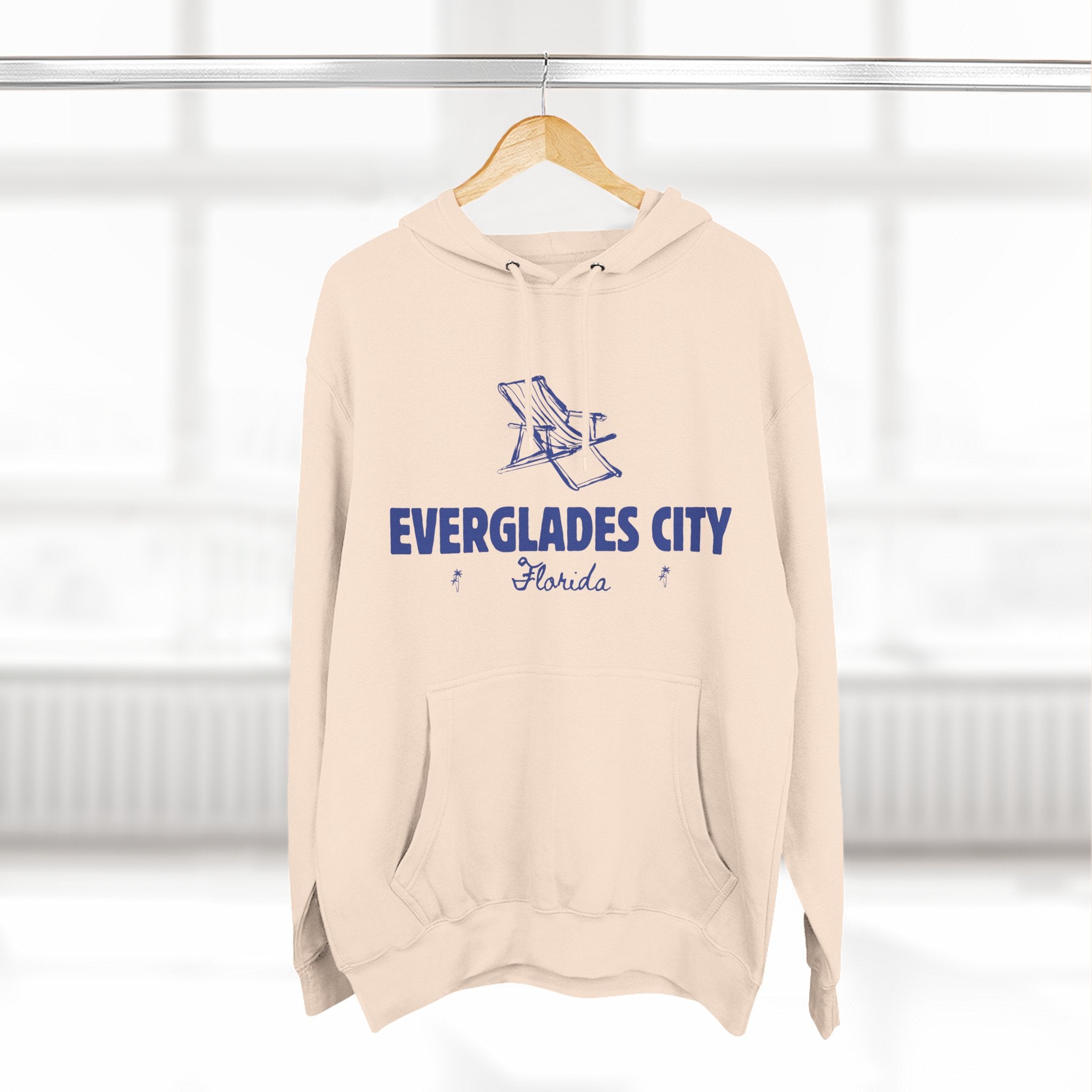 Everglades City Inspired Fleece Hoodie, Casual Wear, Relaxation, Gift for Autumn Lovers, Travel Essential