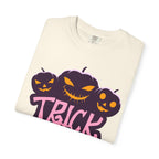 Halloween Trick or Treat T-Shirt, Unisex Halloween Tee, Spooky Autumn Shirt, Fun Costume Top, Trick or Treat Apparel
