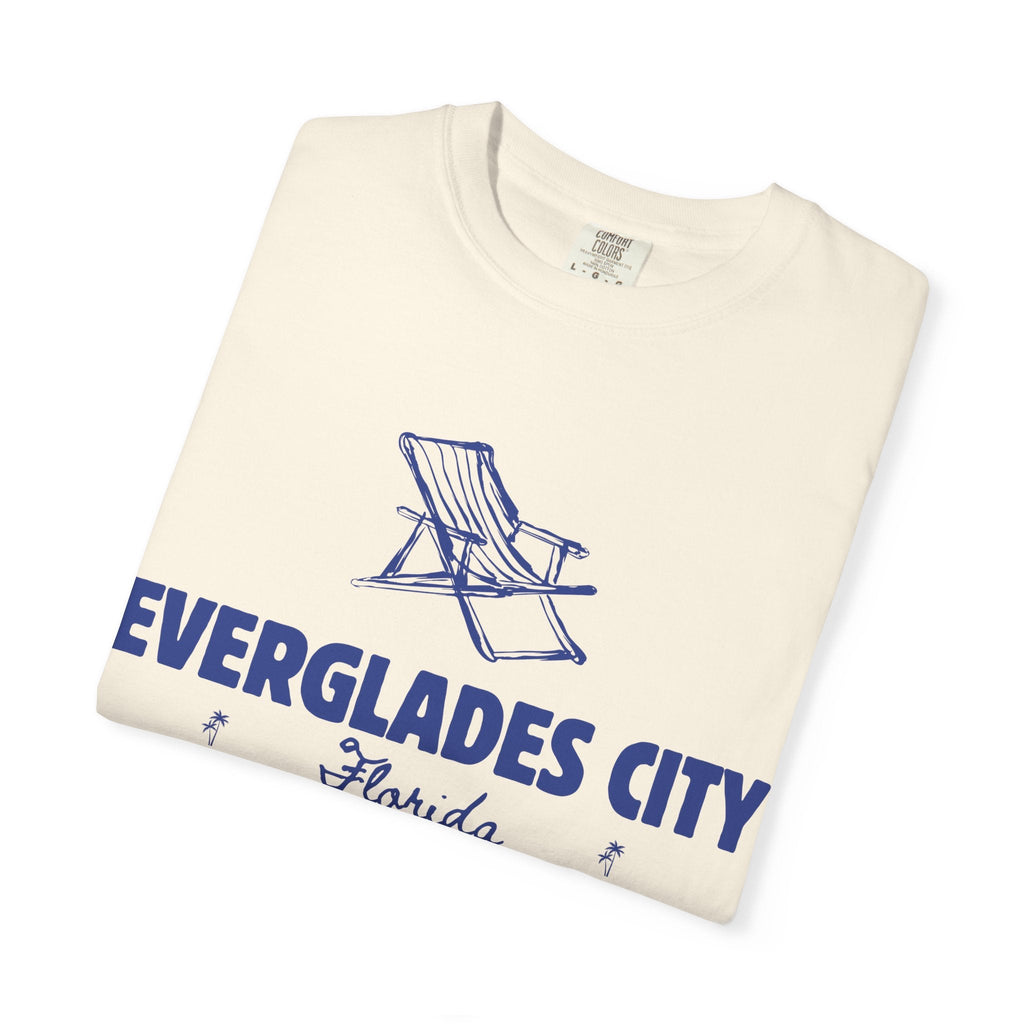 Everglades City - Unisex Garment-Dyed T-shirt, Casual Outfit, Gift for Nature Lovers, Vacation Essentials