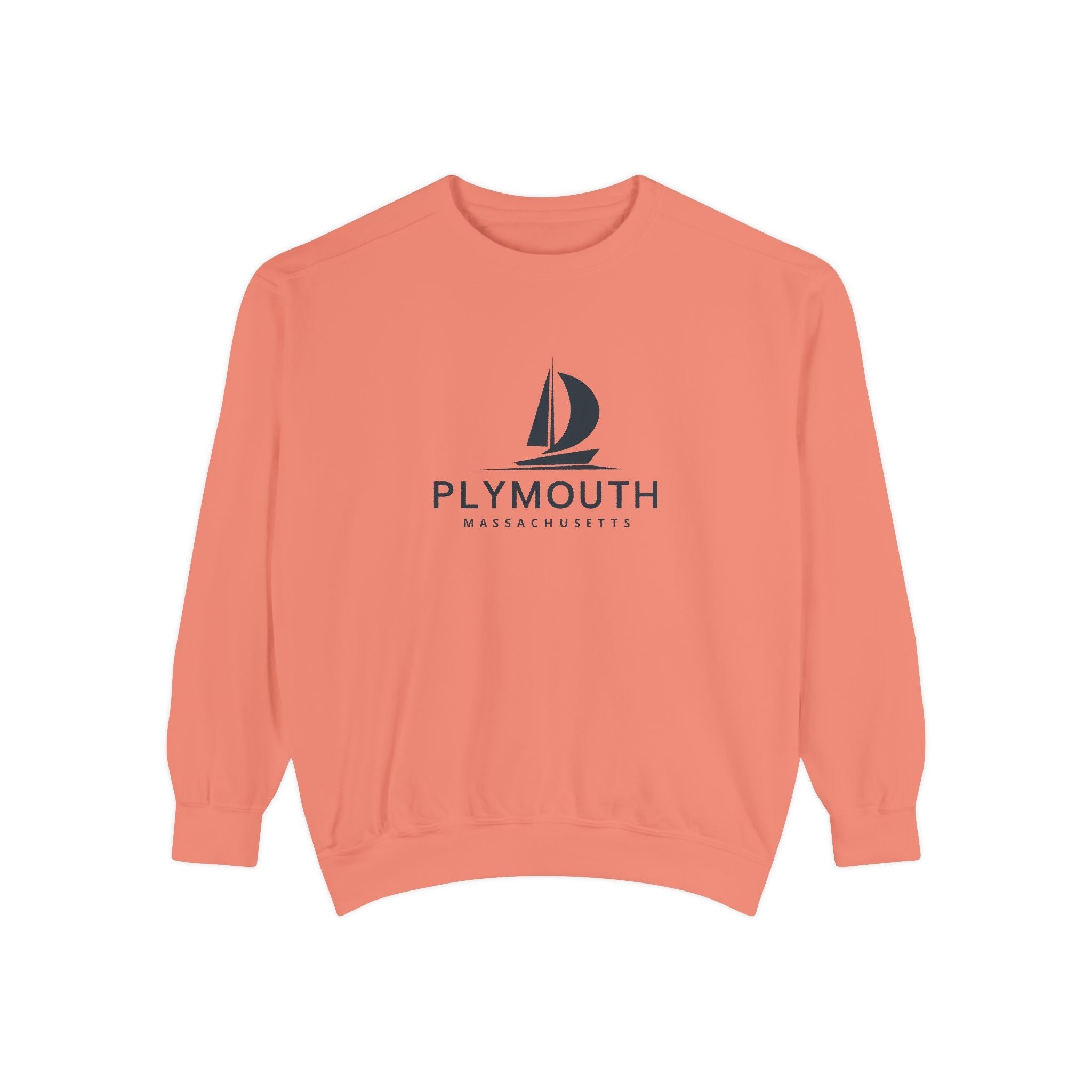 Plymouth Vibes Unisex Sweatshirt | Garment-Dyed Comfort, Perfect for Casual Outings, Travel, Gifts, Autumn Days