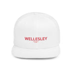 Wellesley Stylish Flat Bill Snapback Hat with Design, Perfect for Casual Outings, Streetwear, Gifts, Festivals, Everyday Wear