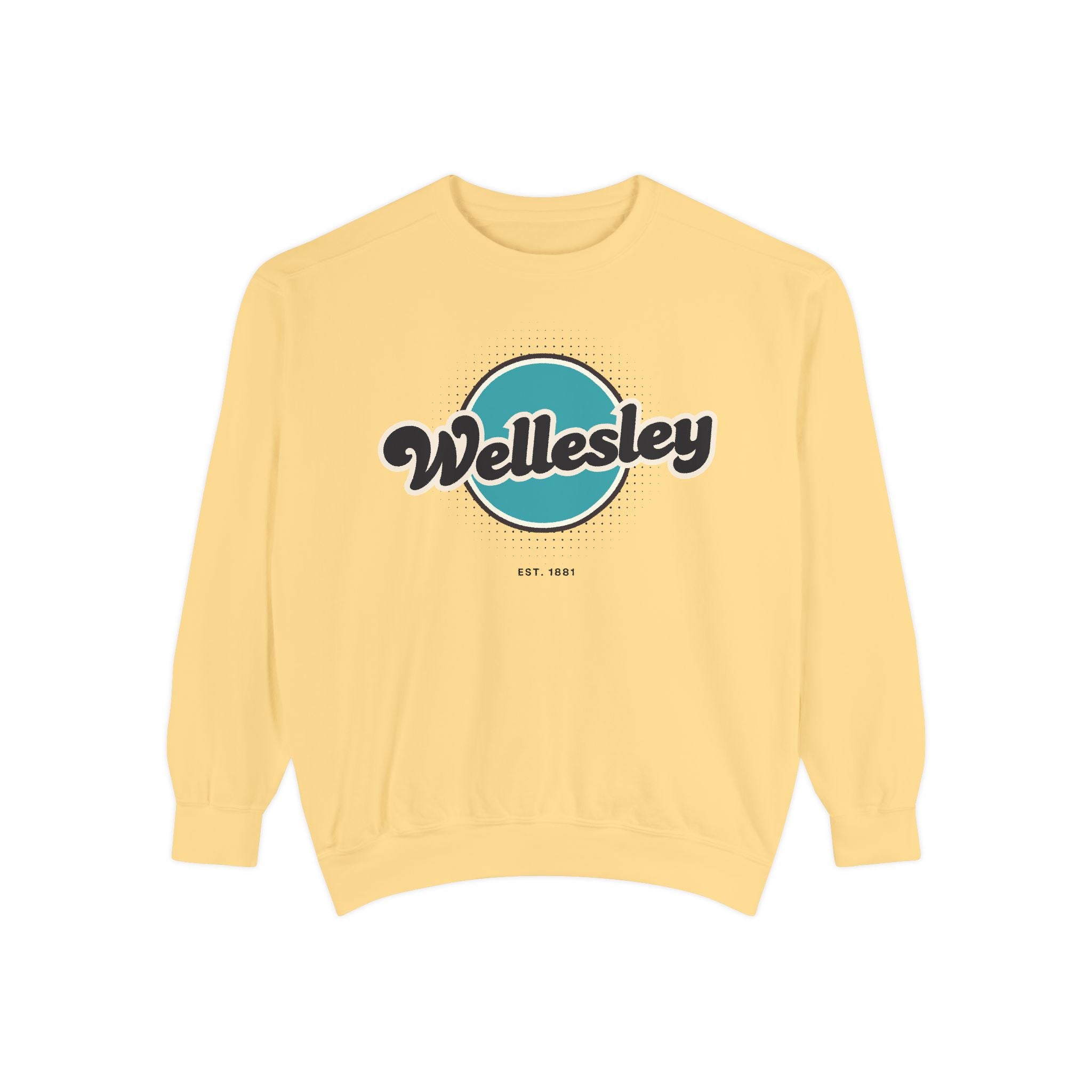 Wellesley Vintage Sweatshirt, Cozy Unisex Pullover, Retro Style, Perfect for Casual Outfits, Gift for Him or Her