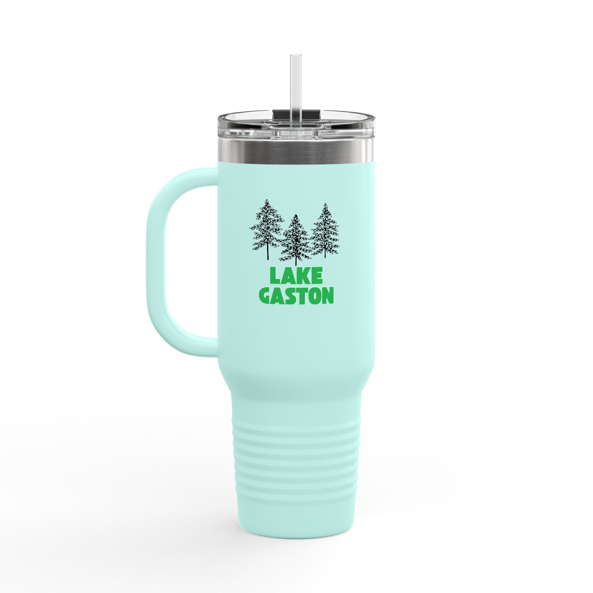 Lake Gaston Insulated Travel Mug, 40oz - Perfect for Camping, Road Trips, Gifts, Outdoor Adventures, Summer Fun
