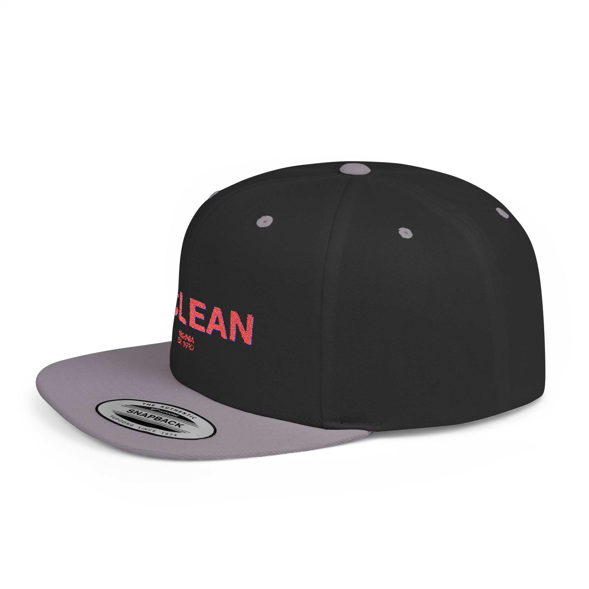 McLean Stylish Flat Bill Snapback Hat with Design, Perfect for Casual Outings, Streetwear, Gifts, Festivals, Everyday Wear