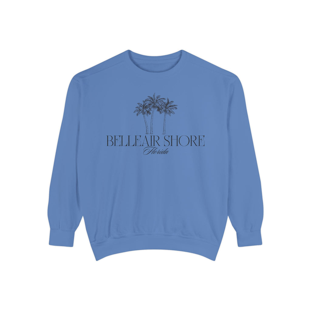 Belleair Shore Beach Vibes Unisex Sweatshirt | Garment-Dyed Comfort, Perfect for Casual Outings, Travel, Gifts, Summer Days, Bellear Shore