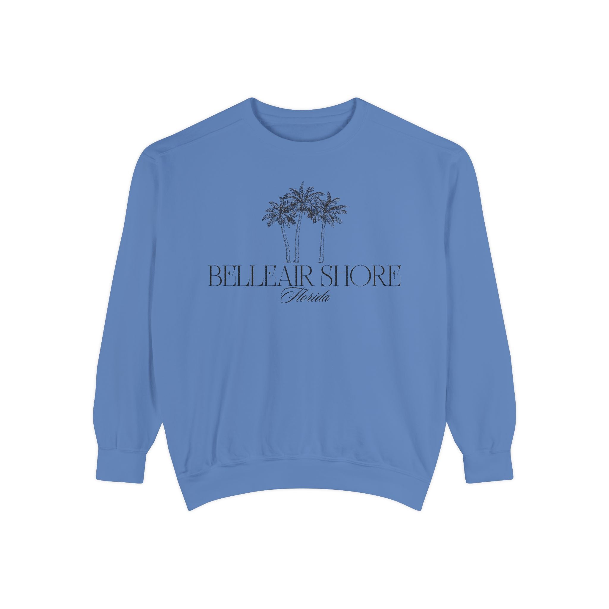 Belleair Shore Beach Vibes Unisex Sweatshirt | Garment-Dyed Comfort, Perfect for Casual Outings, Travel, Gifts, Summer Days, Bellear Shore