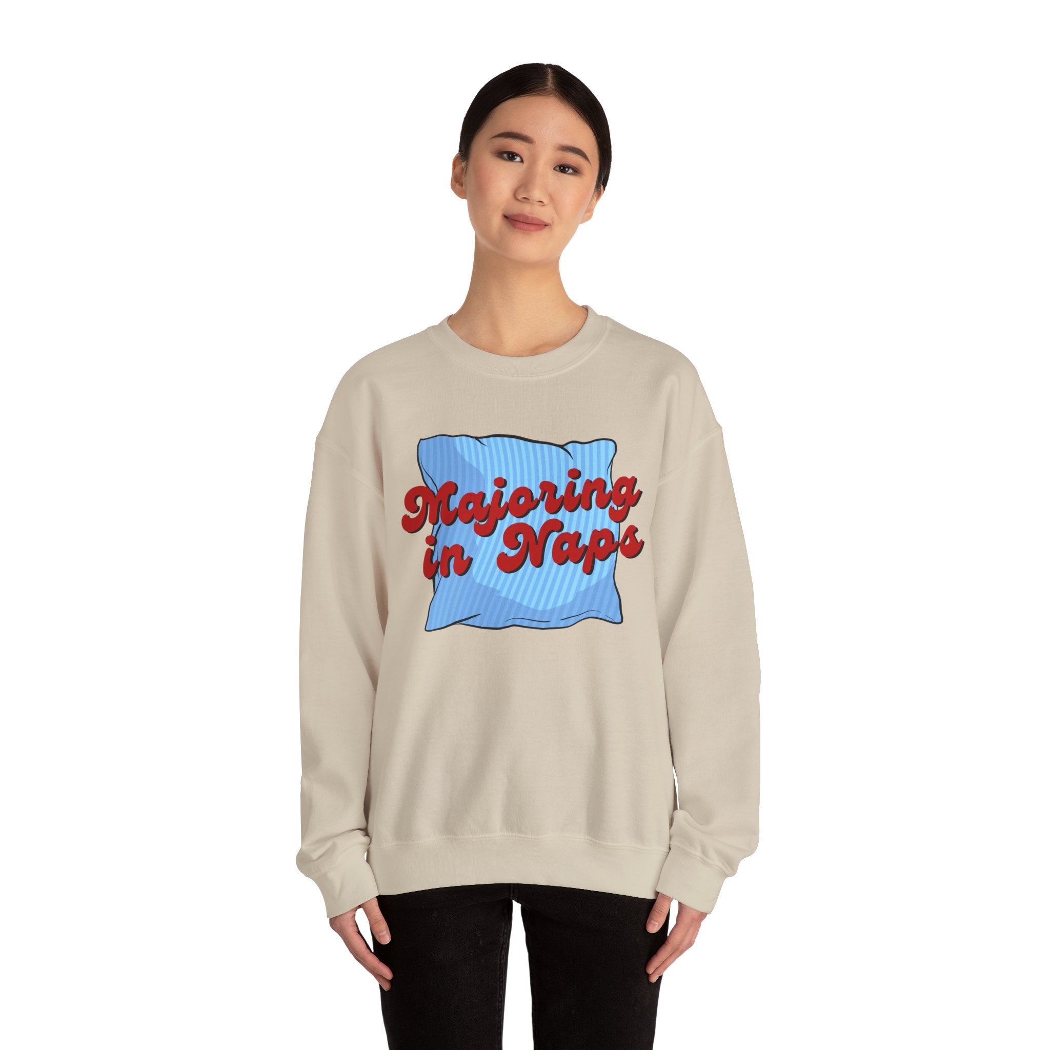 Nap Lover Sweatshirt | Major in Naps Crewneck | Unisex Gift for Nap Lovers | Comfy Apparel for Relaxation | Perfect for Holidays