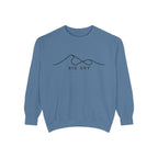 Big Sky Chill Vibes Sweatshirt - Unisex Garment-Dyed Style, Perfect for Lounging