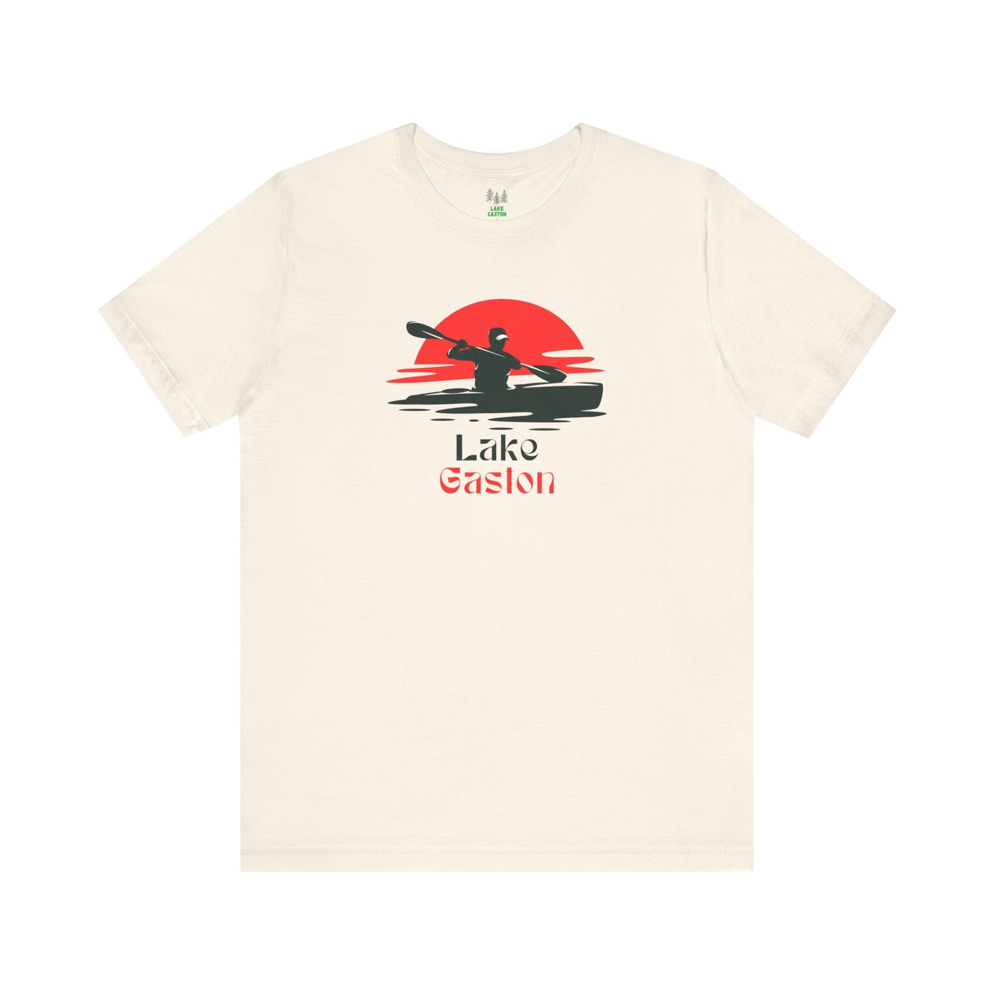 Lake Gaston Tee - Kayaking Graphic Unisex Jersey Short Sleeve Shirt, Outdoor Adventure Gift, Summer Vibes, Lake Lover Apparel