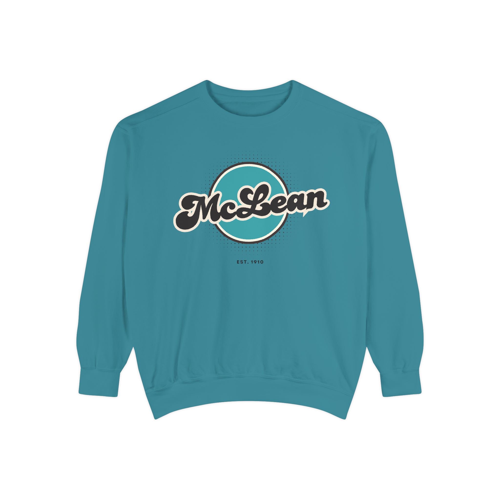 McLean Vintage Sweatshirt, Cozy Unisex Pullover, Retro Style, Perfect for Casual Outfits, Gift for Him or Her