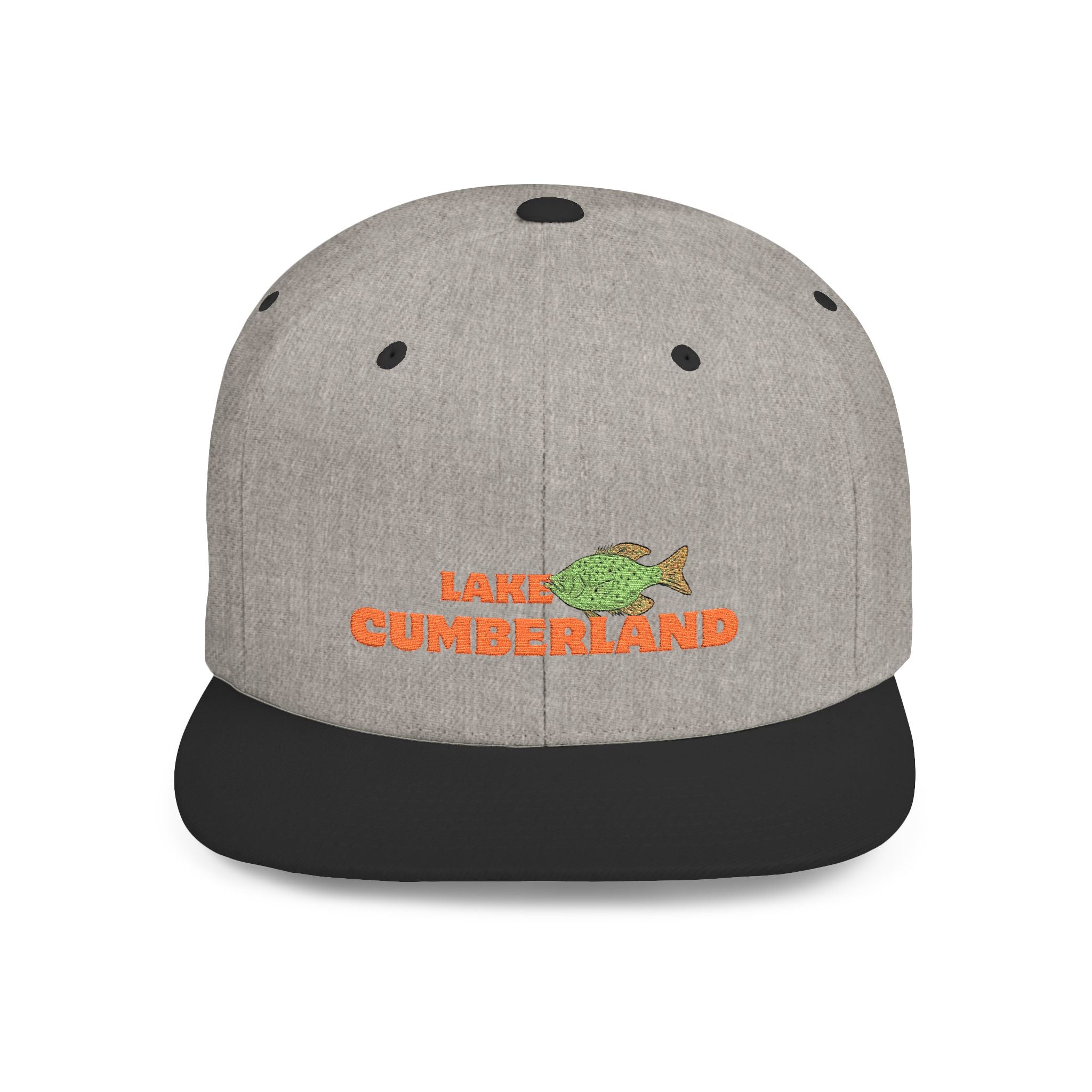 Lake Cumberland Fish Flat Bill Snapback Hat, Fishing Cap, Outdoor Gear, Lake House Gift, Summer Accessories, Stylish Headwear