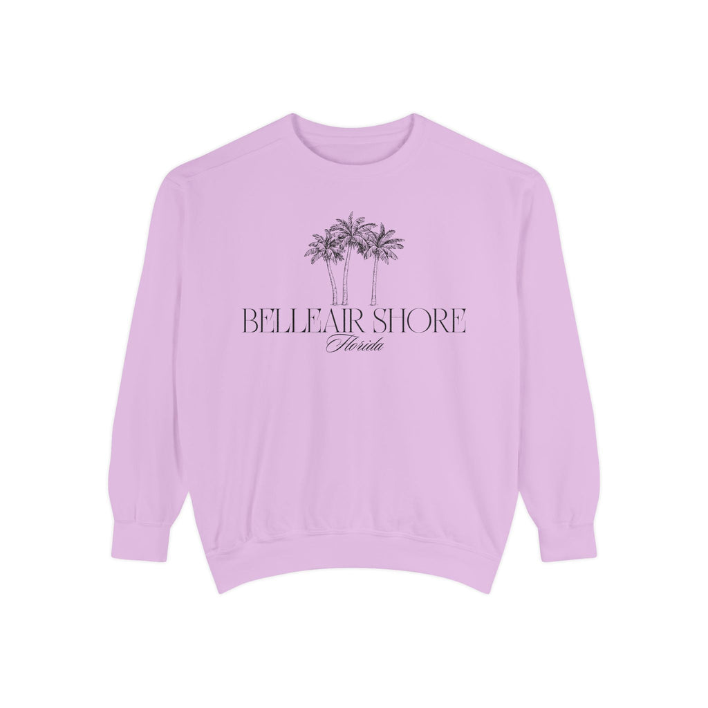 Belleair Shore Beach Vibes Unisex Sweatshirt | Garment-Dyed Comfort, Perfect for Casual Outings, Travel, Gifts, Summer Days, Bellear Shore