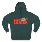 Lake Lanier Fleece Hoodie, Cozy Fishing Sweatshirt, Outdoor Adventure Wear, Unique Gift for Lake Lovers, Perfect for Fall and Winter