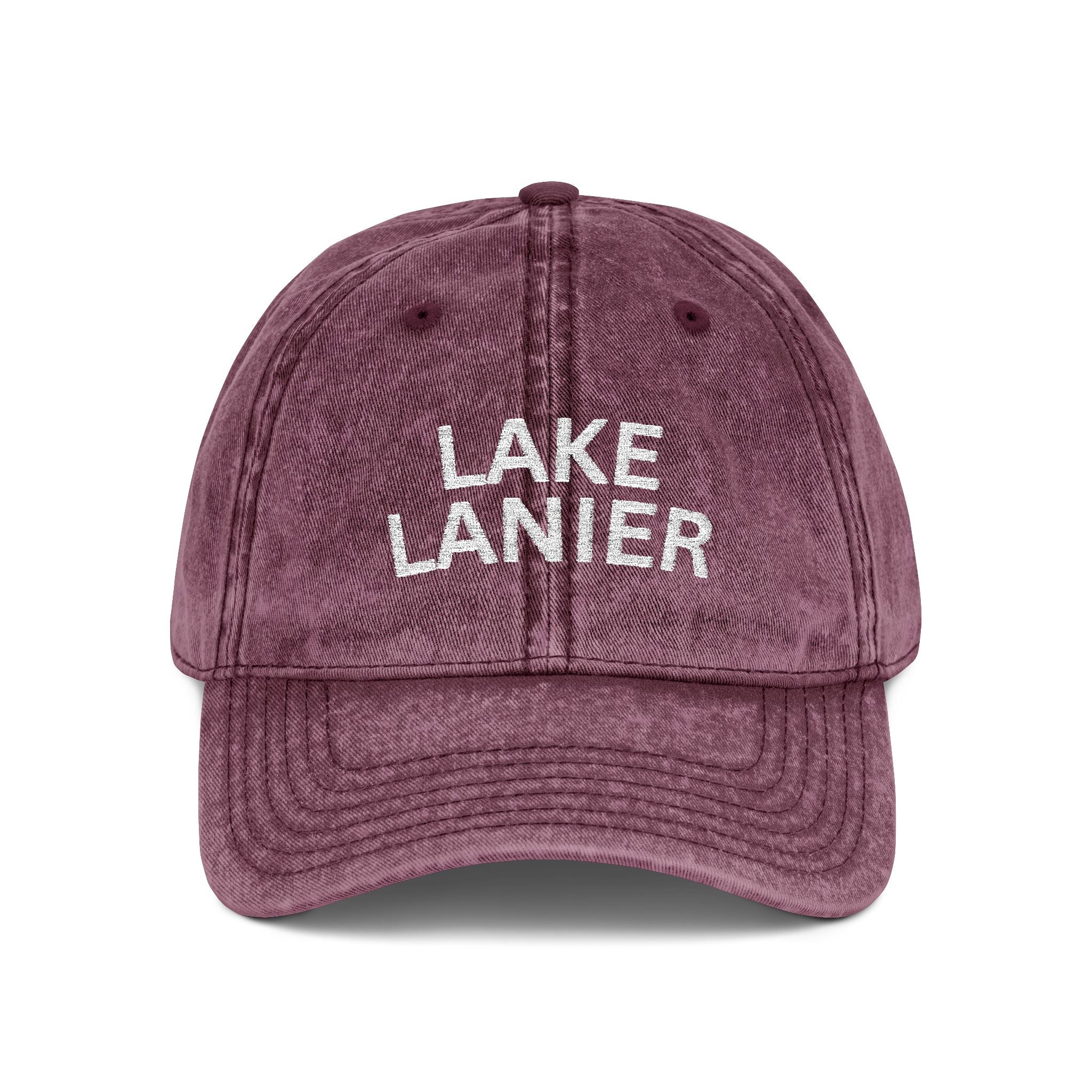 Lake Lanier Vintage Embroidered Cap with 'Love' Design, Retro Style Hat for Casual Outfits, Gift for Him or Her, Summer Accessories, Fashionable Cap