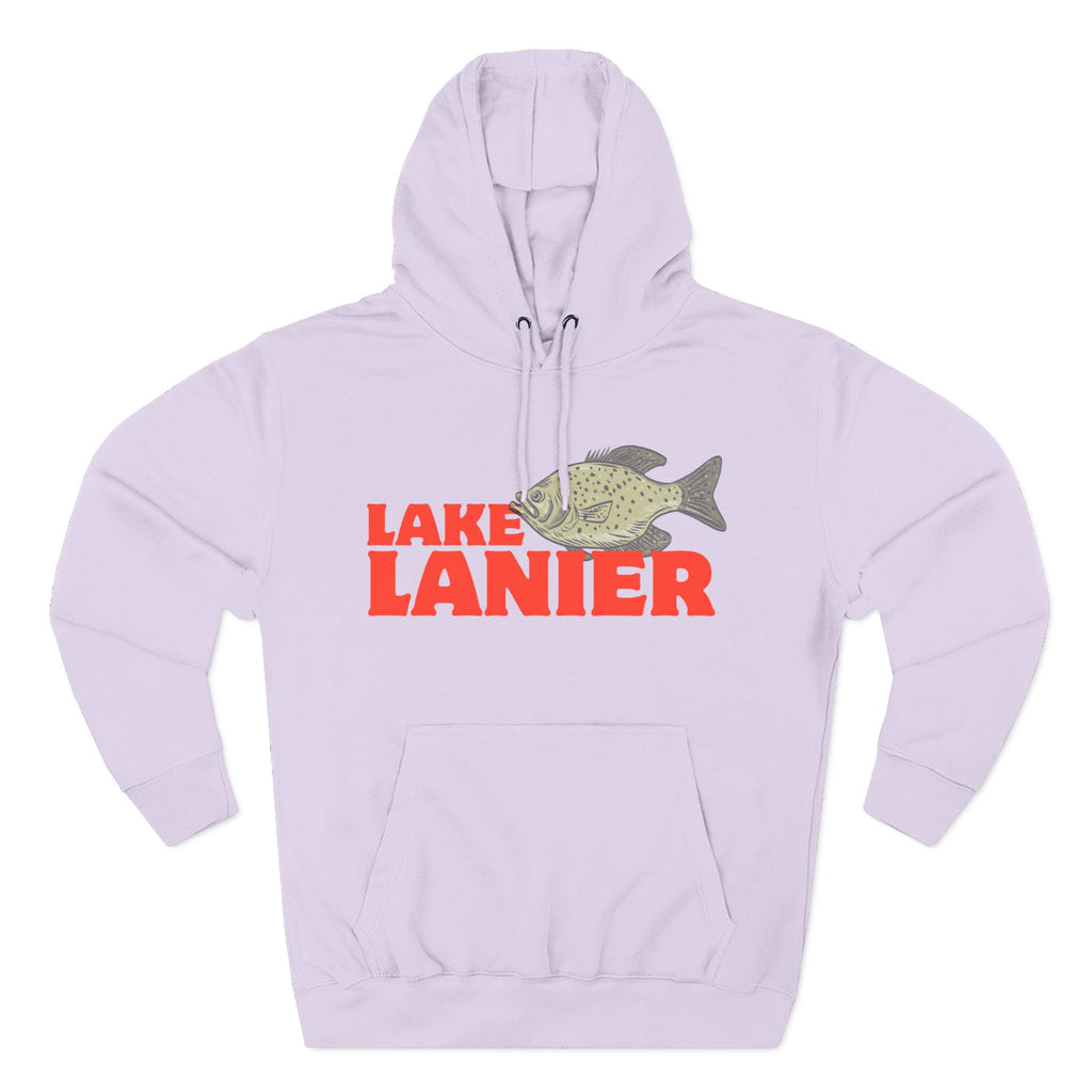 Lake Lanier Fleece Hoodie, Cozy Fishing Sweatshirt, Outdoor Adventure Wear, Unique Gift for Lake Lovers, Perfect for Fall and Winter