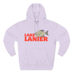 Lake Lanier Fleece Hoodie, Cozy Fishing Sweatshirt, Outdoor Adventure Wear, Unique Gift for Lake Lovers, Perfect for Fall and Winter
