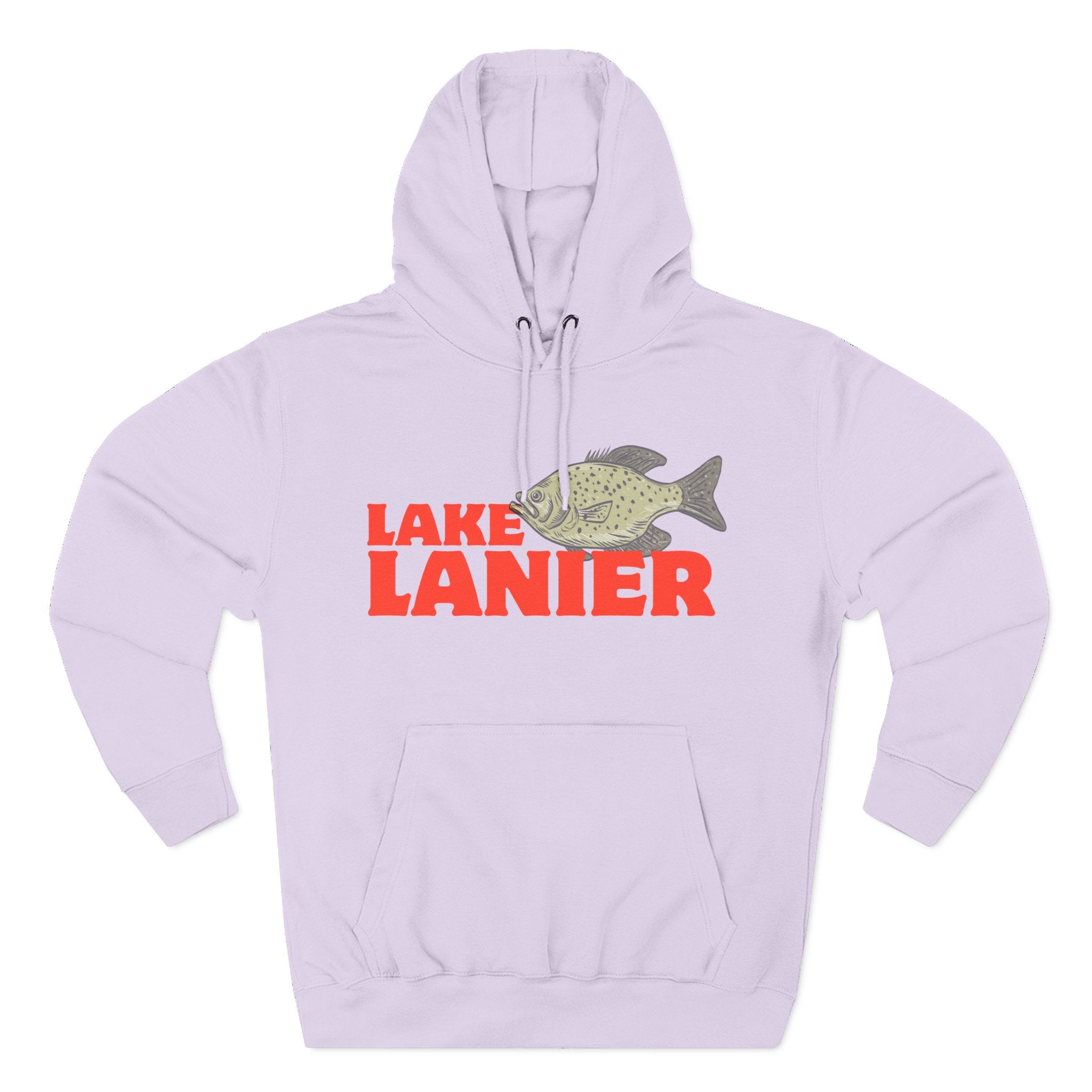 Lake Lanier Fleece Hoodie, Cozy Fishing Sweatshirt, Outdoor Adventure Wear, Unique Gift for Lake Lovers, Perfect for Fall and Winter