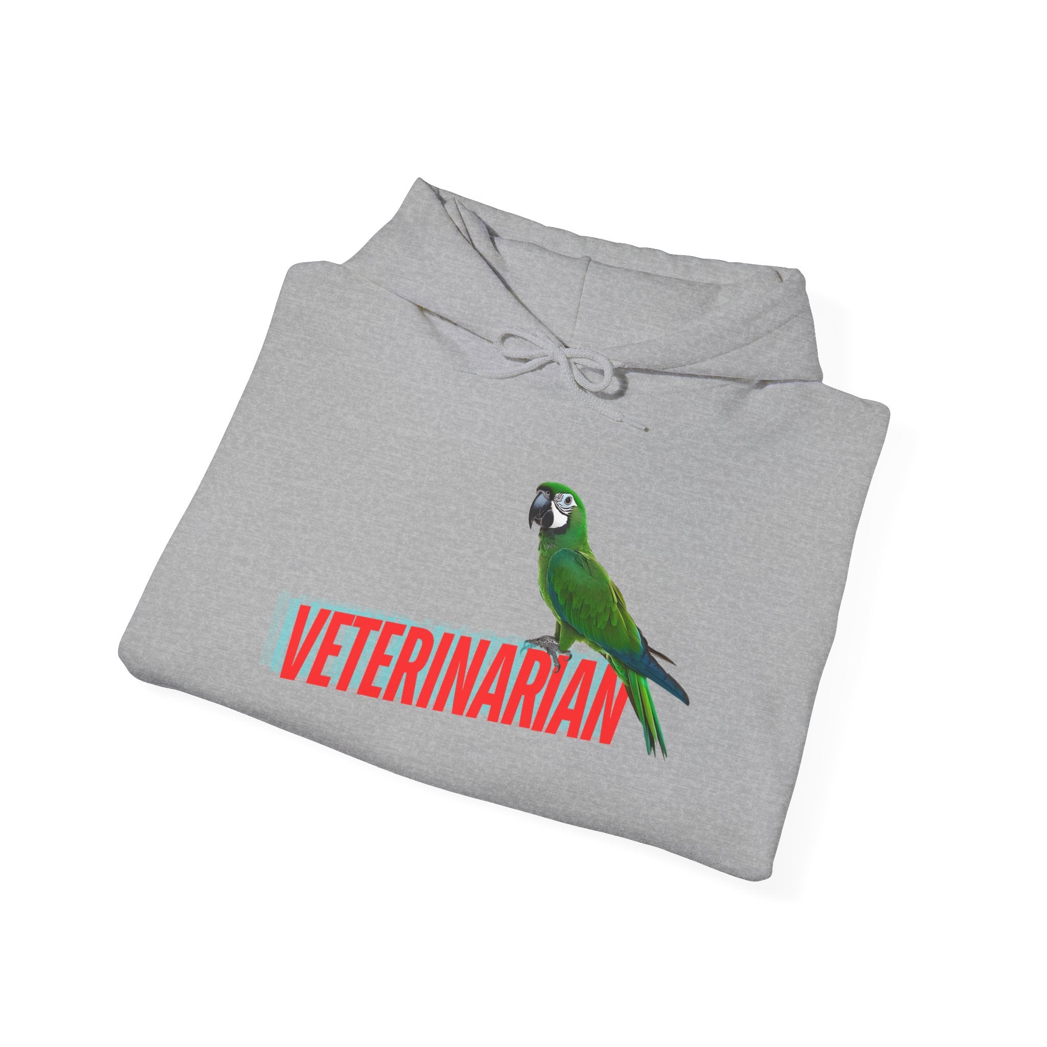 Veterinarian Parrot Hoodie - Cozy Sweatshirt for Animal Lovers, Perfect Gift for Pet Owners, Veterinary Staff, Animal Rescue Events