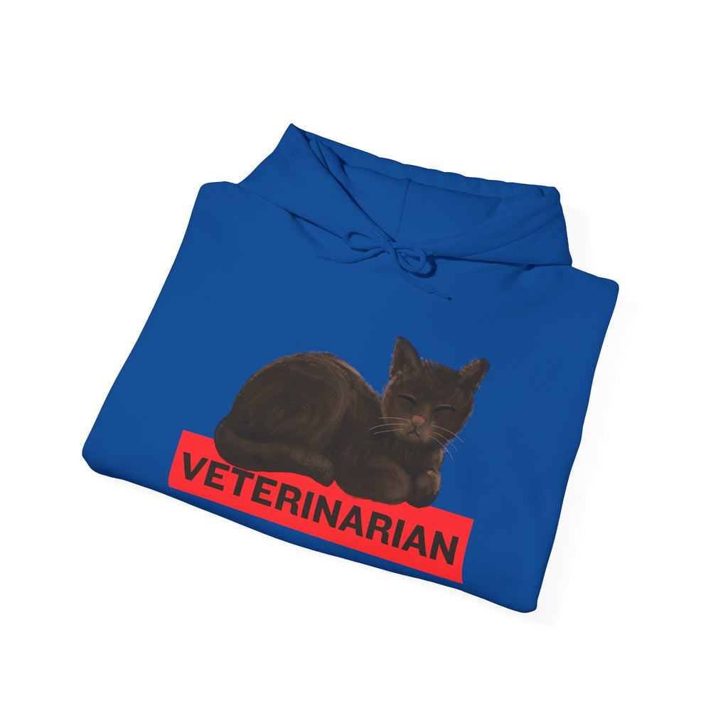 Veterinarian Cat Hoodie for Animal Lovers, Unisex Sweatshirt, Gifts for Vet Students, Pet Owners, Animal Enthusiasts, Cozy Gift Idea