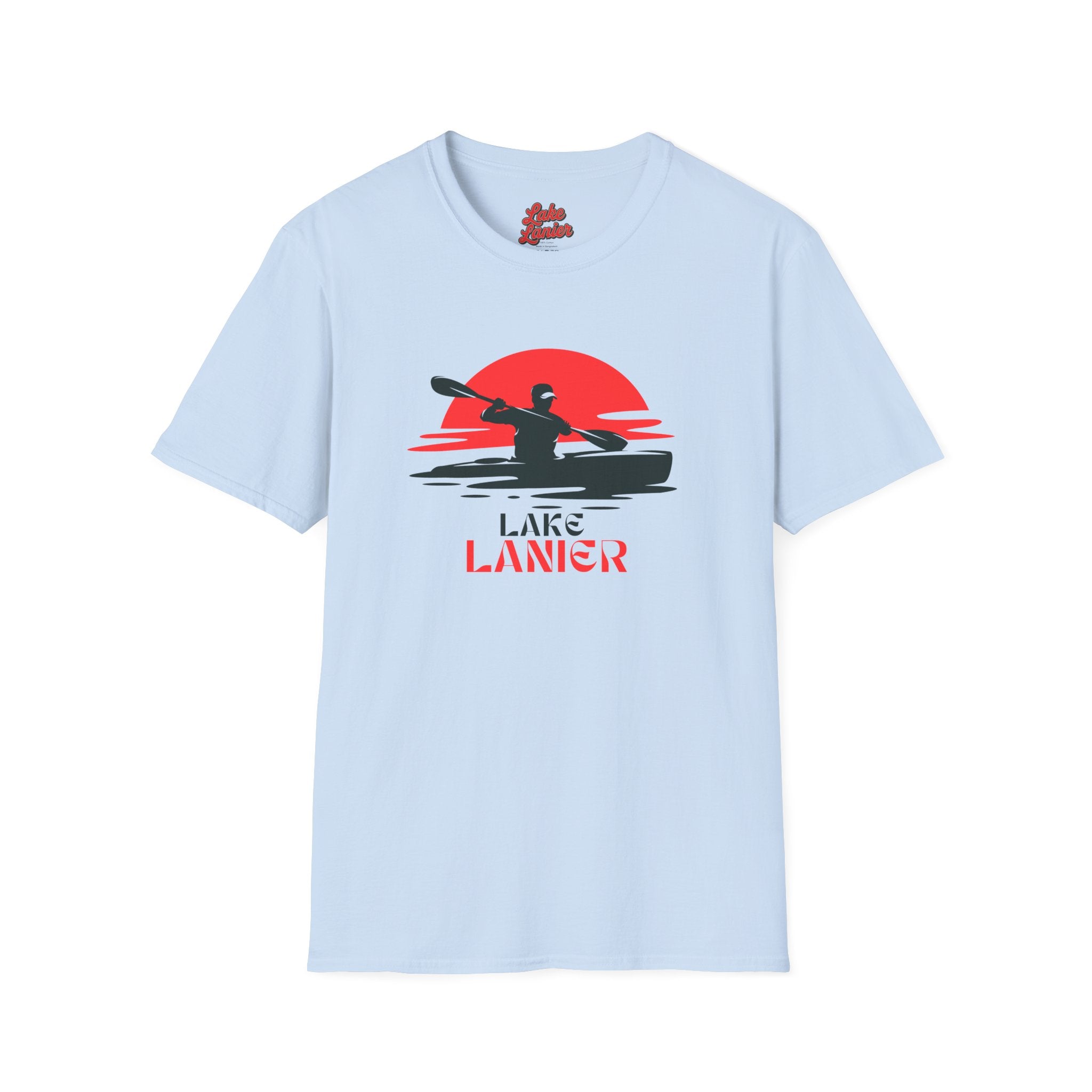 Lake Lanier Unisex Softstyle T-Shirt, Kayaking Shirt, Outdoor Adventure Tee, Lake Life Apparel, Father's Day Gift, Summer Wear
