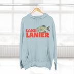 Lake Lanier Fleece Hoodie, Cozy Fishing Sweatshirt, Outdoor Adventure Wear, Unique Gift for Lake Lovers, Perfect for Fall and Winter
