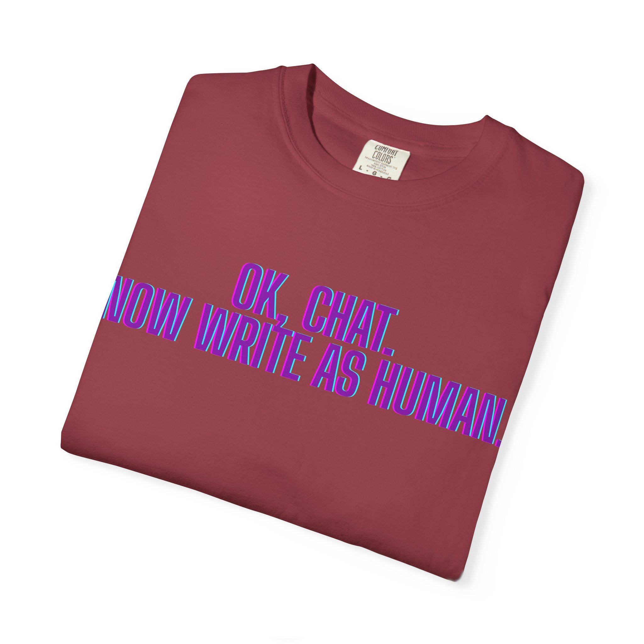Chat Human Mode - Unisex Motivational T-Shirt, Casual Comfort Tee, Gift for Writers, Chat Enthusiasts, Modern Graphic Tee, Everyday Wear