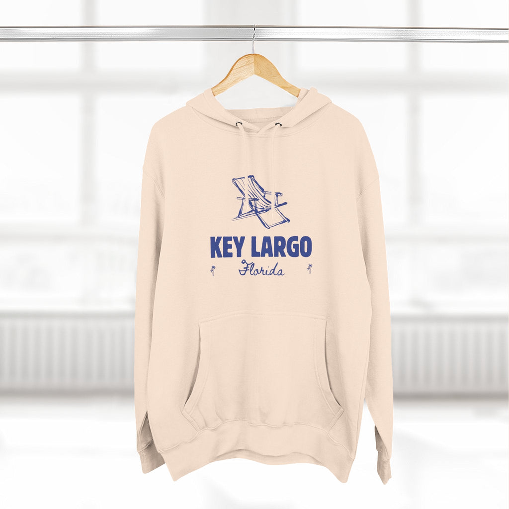 Key Largo Inspired Fleece Hoodie, Casual Wear, Relaxation, Gift for Autumn Lovers, Travel Essential