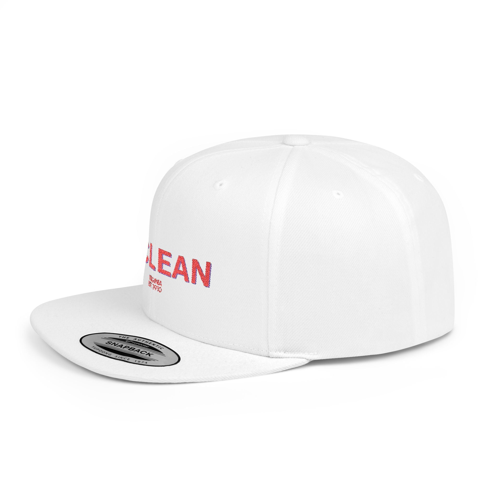 McLean Stylish Flat Bill Snapback Hat with Design, Perfect for Casual Outings, Streetwear, Gifts, Festivals, Everyday Wear