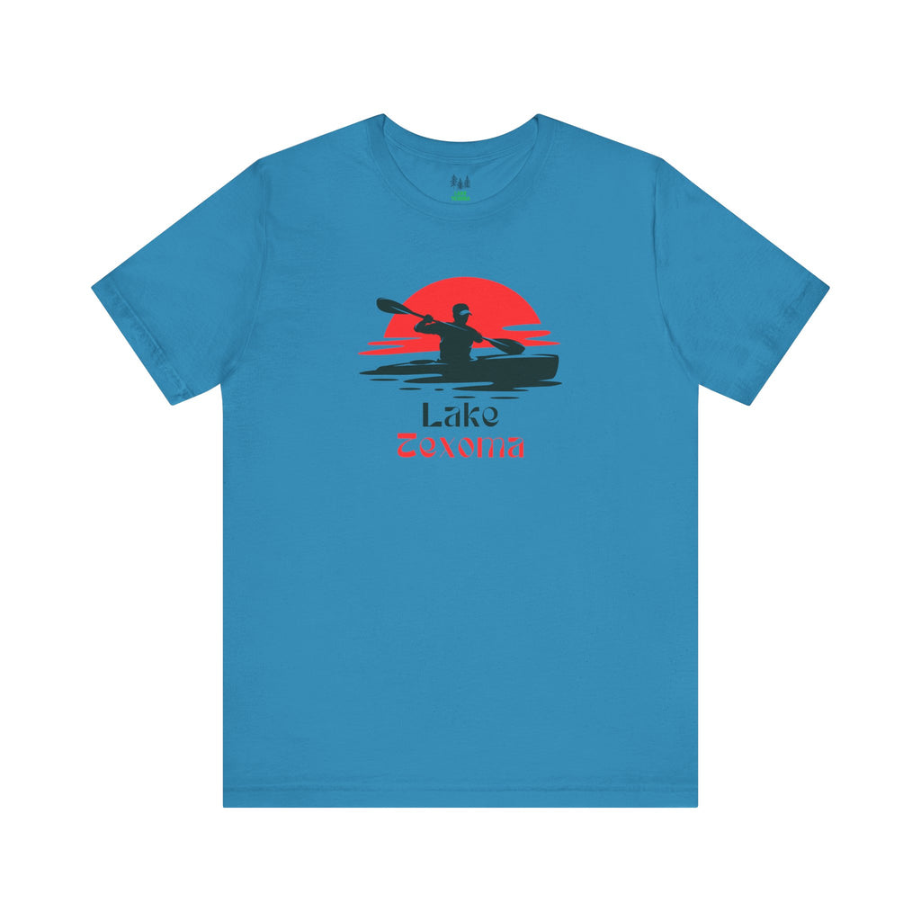Lake Texoma Tee - Kayaking Graphic Unisex Jersey Short Sleeve Shirt, Outdoor Adventure Gift, Summer Vibes, Lake Lover Apparel