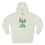 Lake Gaston Fleece Hoodie, Cozy Sweatshirt, Outdoor Adventure Wear, Unique Gift for Lake Lovers, Perfect for Fall and Winter