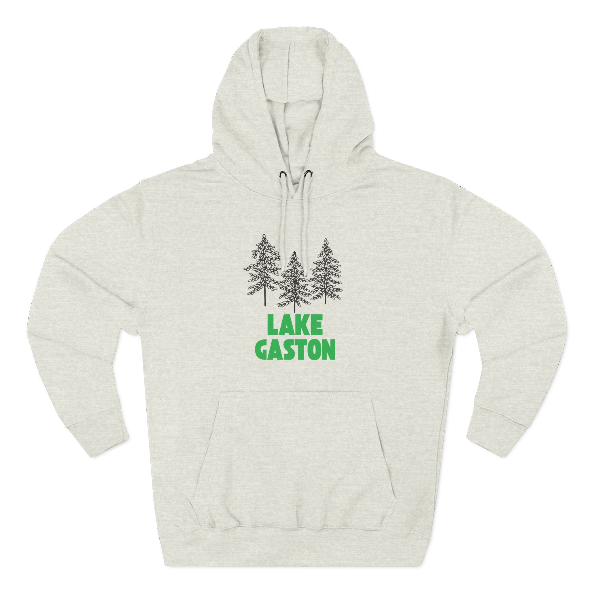 Lake Gaston Fleece Hoodie, Cozy Sweatshirt, Outdoor Adventure Wear, Unique Gift for Lake Lovers, Perfect for Fall and Winter
