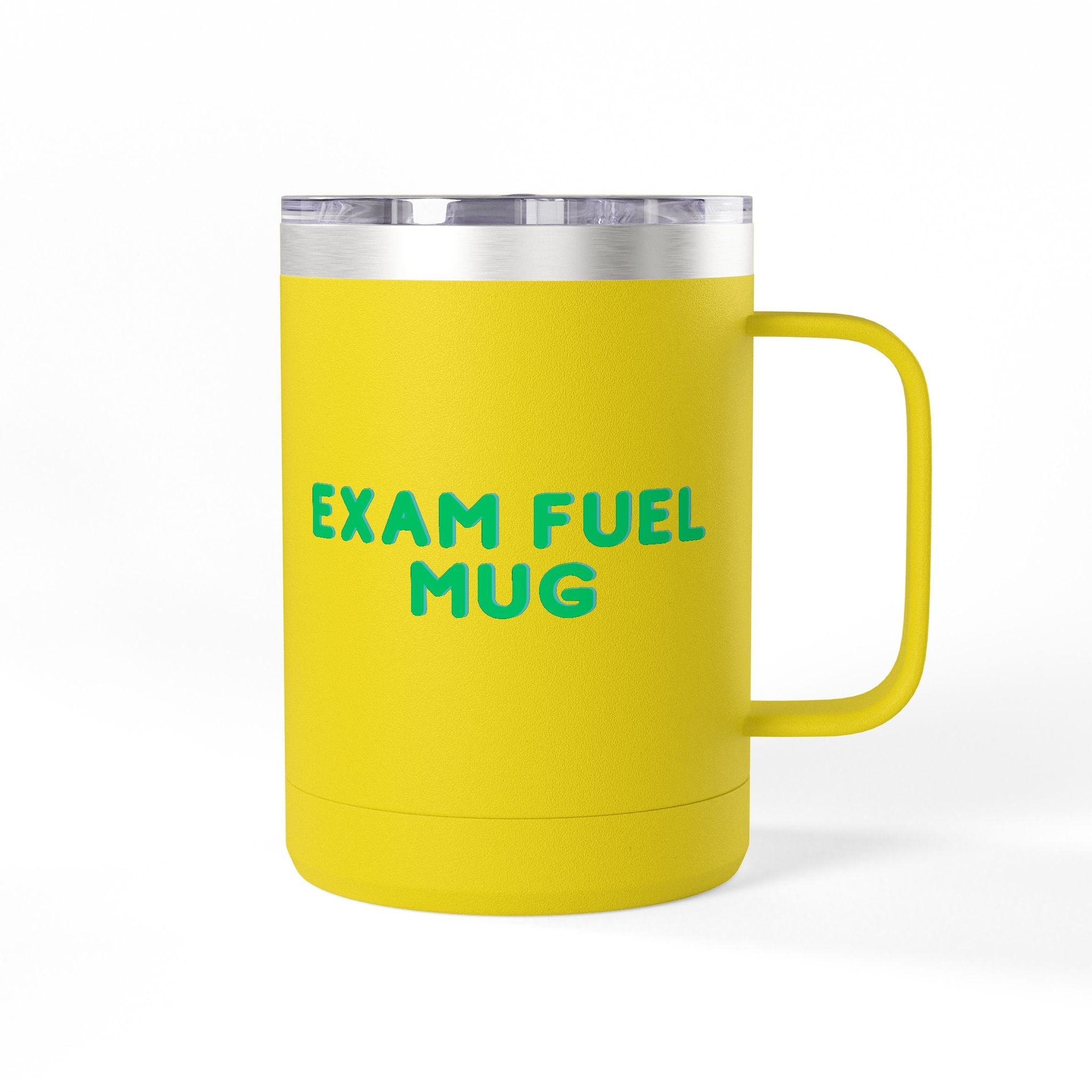 Exam Fuel Mug Tumbler | Perfect for Students, Study Sessions, Motivational Drinkware, Eco-Friendly Cup