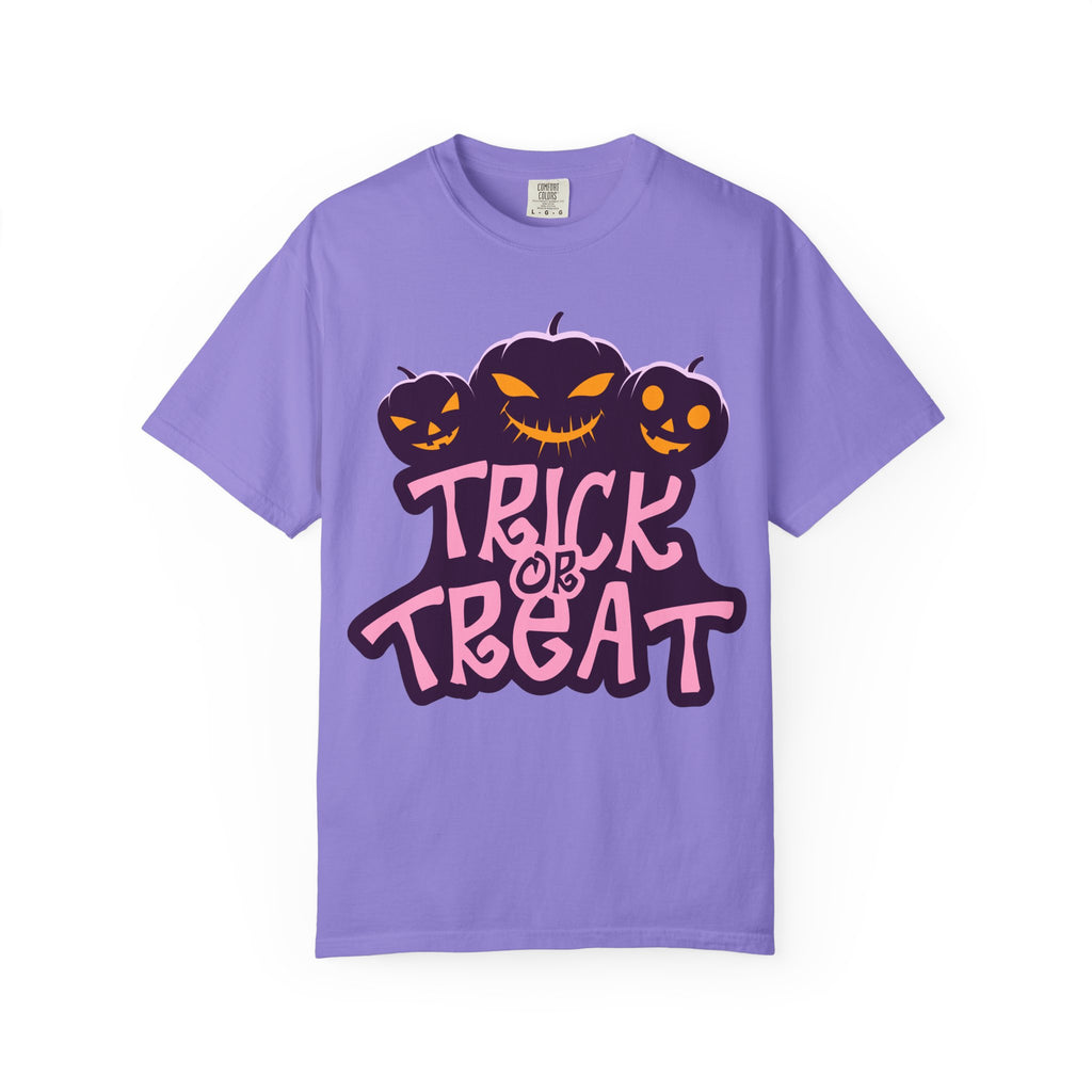 Halloween Trick or Treat T-Shirt, Unisex Halloween Tee, Spooky Autumn Shirt, Fun Costume Top, Trick or Treat Apparel