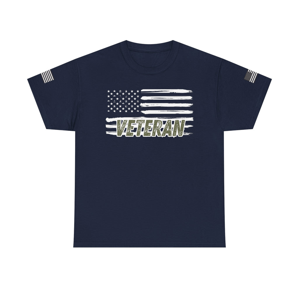 Patriotic Veteran Tee, USA Flag Shirt, Military Appreciation Gift, Unisex Casual Wear, Freedom Tee for Veterans