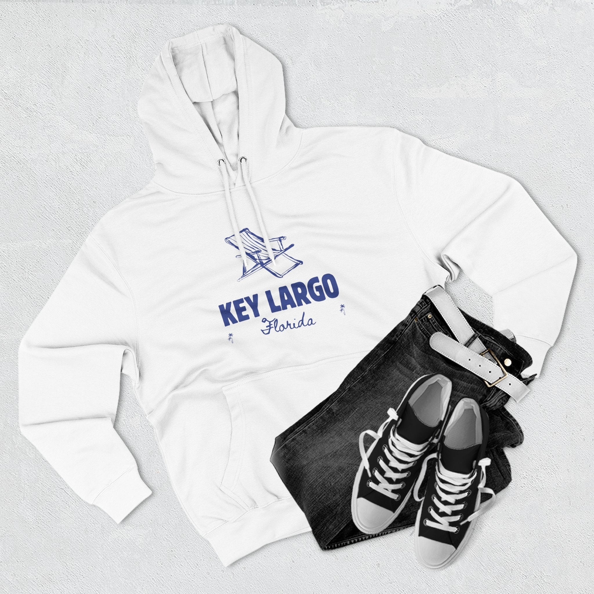 Key Largo Inspired Fleece Hoodie, Casual Wear, Relaxation, Gift for Autumn Lovers, Travel Essential
