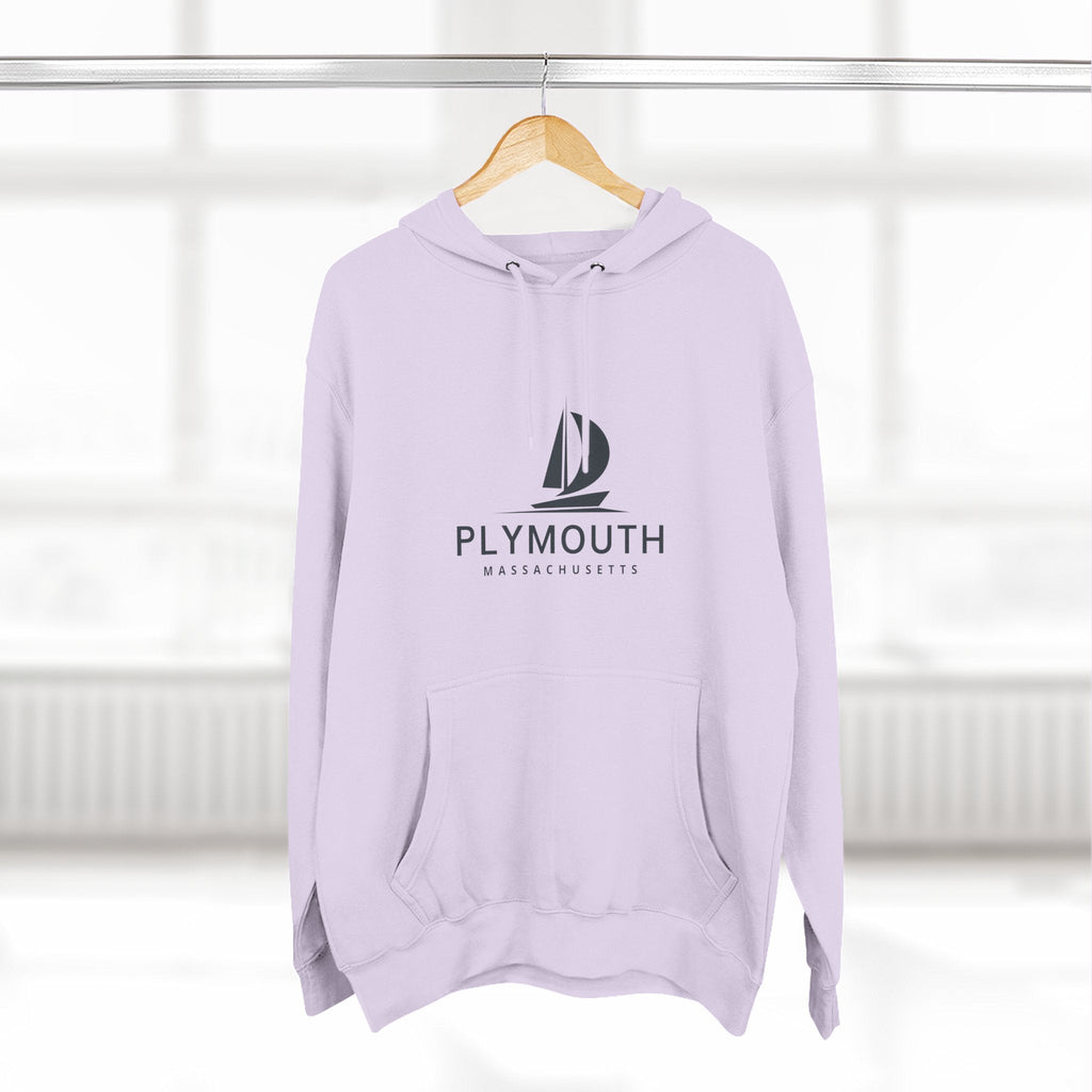 Plymouth Inspired Fleece Hoodie, Casual Wear, Relaxation, Gift for Autumn Lovers, Travel Essential