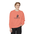 Plymouth Vibes Unisex Sweatshirt | Garment-Dyed Comfort, Perfect for Casual Outings, Travel, Gifts, Autumn Days