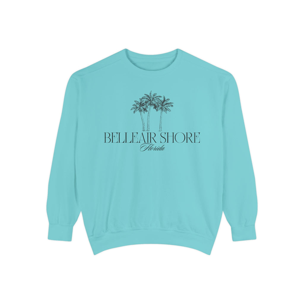 Belleair Shore Beach Vibes Unisex Sweatshirt | Garment-Dyed Comfort, Perfect for Casual Outings, Travel, Gifts, Summer Days, Bellear Shore