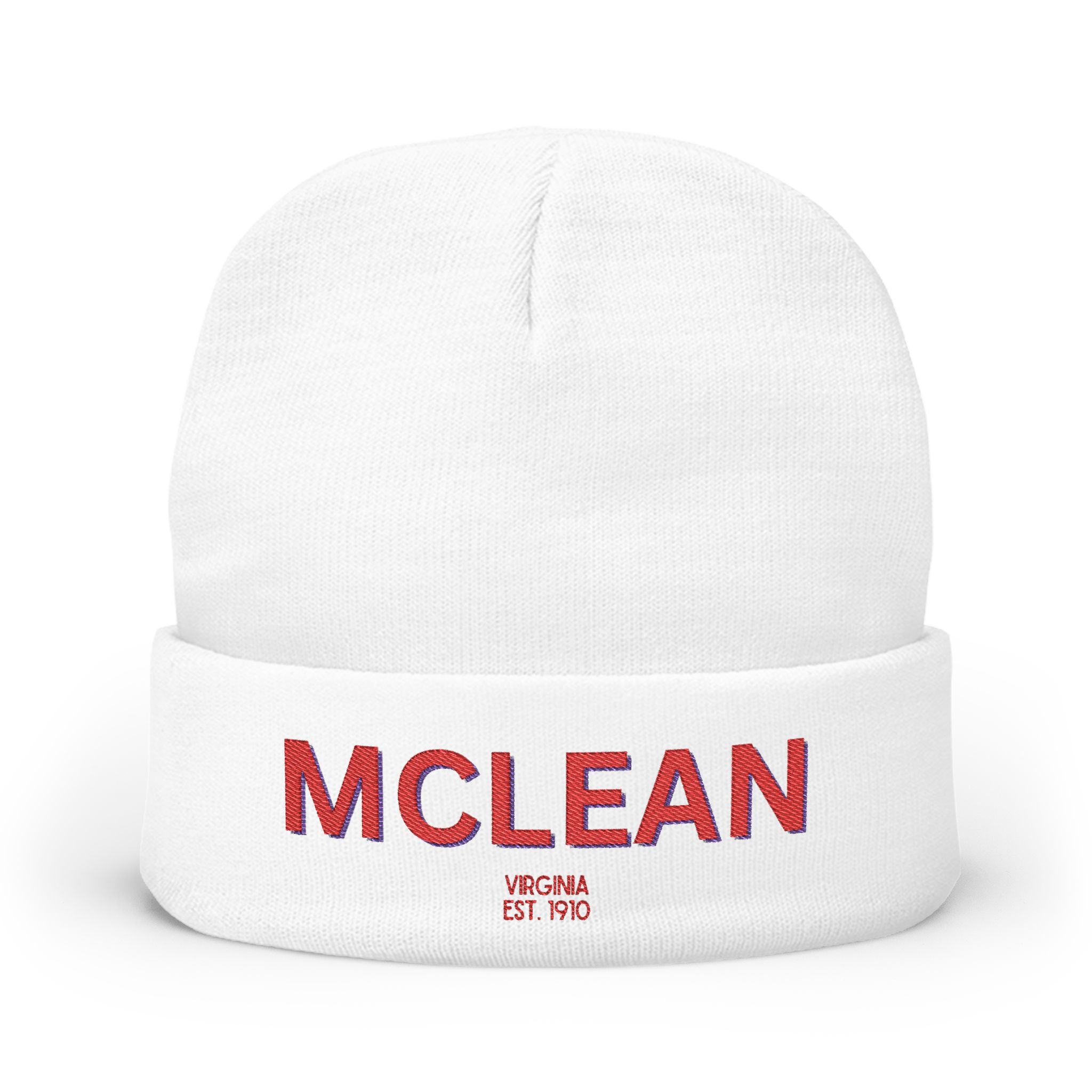 McLean Cozy Custom Knit Beanie - Personalized Hat, Winter Accessory, Gifts for Him, Her, Stylish Warmth