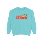 Lake Lanier Fish Sweatshirt | Unisex Garment-Dyed Apparel | Cozy Lake Life Gift, Relaxed Weekend Wear, Fishing Enthusiast Gear