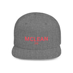 McLean Stylish Flat Bill Snapback Hat with Design, Perfect for Casual Outings, Streetwear, Gifts, Festivals, Everyday Wear
